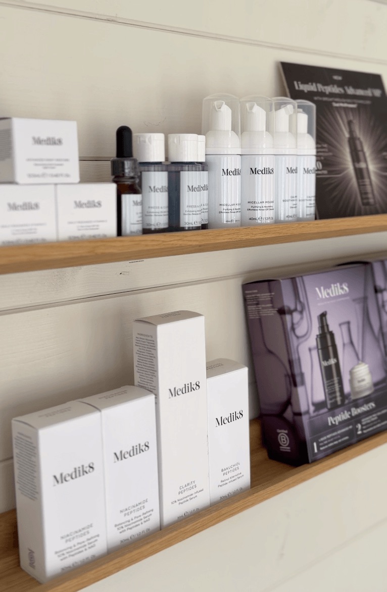Professional Medik8 skincare available from the Adorabella studio
